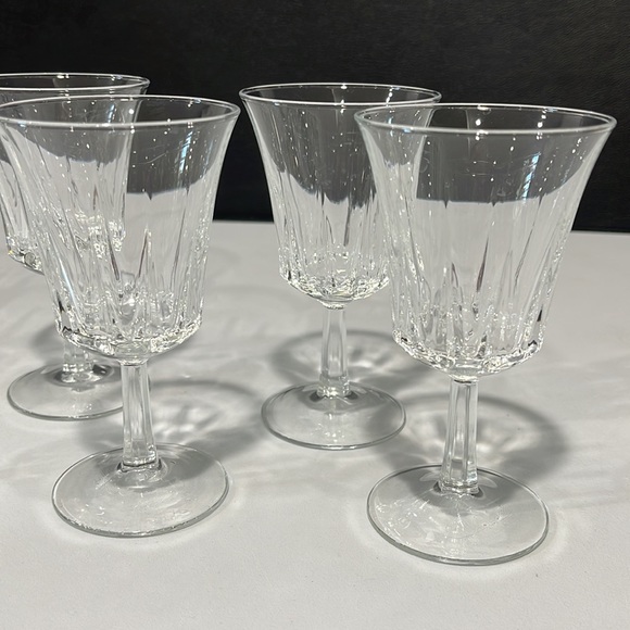 Vintage Arcoroc France crystal wine cordial glasses regency star 5.25” - Picture 2 of 16